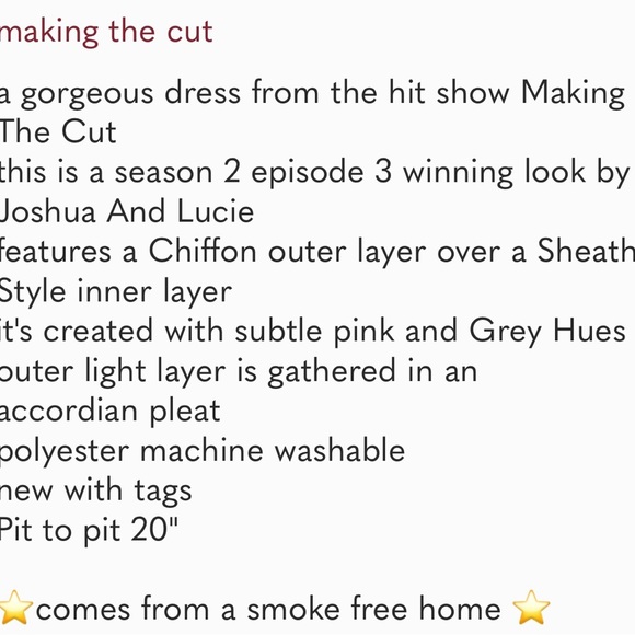 Making the Cut Layered Chiffon Sheath Summer Dress HI Low Large Brand new! - Picture 5 of 5